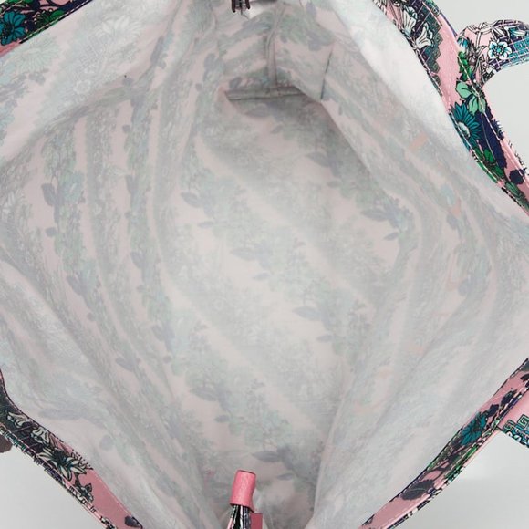 Gucci Monte Carlo Floral Logo Print Tote Rose Pink - Picture 6 of 11